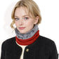 Ribbed Knit Neck Warmer with Fleece Lining for Winter Warmth and Comfort