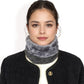 Ribbed Knit Neck Warmer with Fleece Lining for Winter Warmth and Comfort