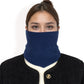 Ribbed Knit Neck Warmer with Fleece Lining for Winter Warmth and Comfort
