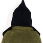 Knitted Hooded Scarf with Versatile Design and Warm Ribbed Texture for Stylish Comfort and Winter Protection