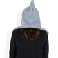 Knitted Hooded Scarf with Versatile Design and Warm Ribbed Texture for Stylish Comfort and Winter Protection