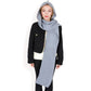 Knitted Hooded Scarf with Versatile Design and Warm Ribbed Texture for Stylish Comfort and Winter Protection