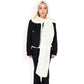 Knitted Hooded Scarf with Versatile Design and Warm Ribbed Texture for Stylish Comfort and Winter Protection