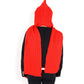 Knitted Hooded Scarf with Versatile Design and Warm Ribbed Texture for Stylish Comfort and Winter Protection