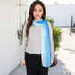 Lightweight Gradient Chiffon Scarves with Flowing Ruffled Edges in Vibrant Multi-Color Designs