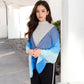 Lightweight Gradient Chiffon Scarves with Flowing Ruffled Edges in Vibrant Multi-Color Designs
