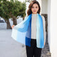 Lightweight Gradient Chiffon Scarves with Flowing Ruffled Edges in Vibrant Multi-Color Designs