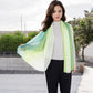 Lightweight Gradient Chiffon Scarves with Flowing Ruffled Edges in Vibrant Multi-Color Designs