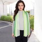Lightweight Gradient Chiffon Scarves with Flowing Ruffled Edges in Vibrant Multi-Color Designs
