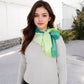 Lightweight Gradient Chiffon Scarves with Flowing Ruffled Edges in Vibrant Multi-Color Designs