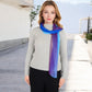 Lightweight Gradient Chiffon Scarves with Flowing Ruffled Edges in Vibrant Multi-Color Designs
