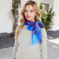 Lightweight Gradient Chiffon Scarves with Flowing Ruffled Edges in Vibrant Multi-Color Designs