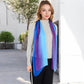 Lightweight Gradient Chiffon Scarves with Flowing Ruffled Edges in Vibrant Multi-Color Designs