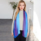 Lightweight Gradient Chiffon Scarves with Flowing Ruffled Edges in Vibrant Multi-Color Designs