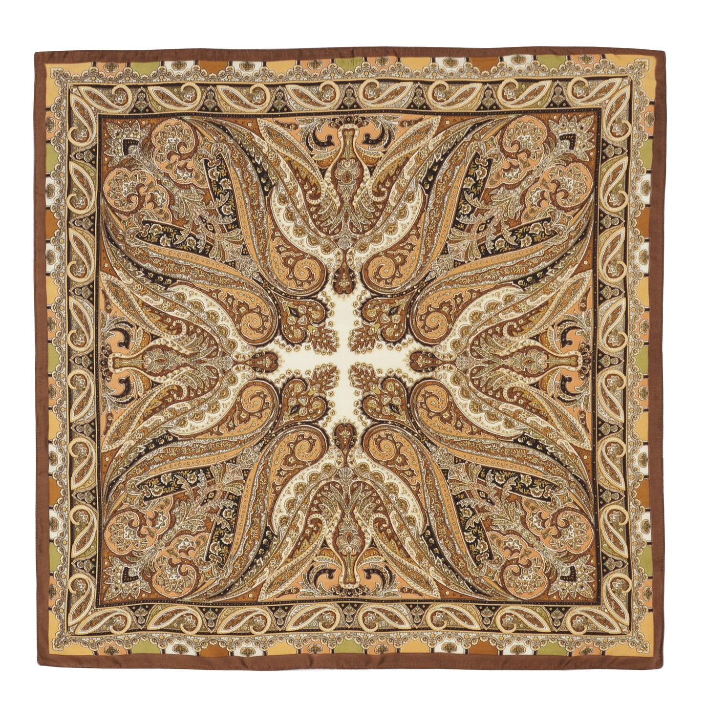 Elegant Satin Square Scarf Artistic Print Versatile Styling Accessory - 27.5IN¡Á27.5IN