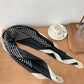 Women¡¯s Classic Striped Satin Square Scarf for Neck Hair Bag Decoration - 27.5IN¡Á27.5IN