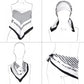 Women¡¯s Classic Striped Satin Square Scarf for Neck Hair Bag Decoration - 27.5IN¡Á27.5IN