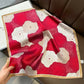 Satin Square Scarf with Elegant Floral Print for Neck Hair and Handbag Accessory - 27.5IN¡Á27.5IN