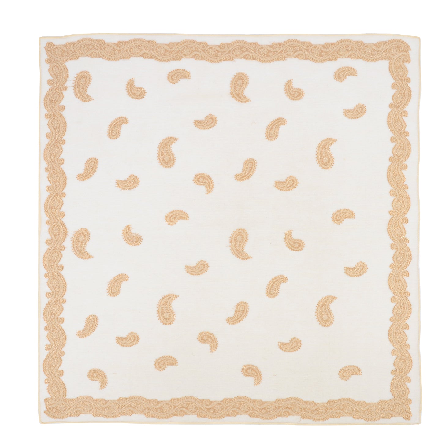 Vintage Jacquard Square Scarf Elegant Retro Floral Pattern Headscarf Shawl Wrap - 35.4IN¡Á35.4IN