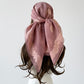 Vintage Jacquard Square Scarf Elegant Retro Floral Pattern Headscarf Shawl Wrap - 35.4IN¡Á35.4IN
