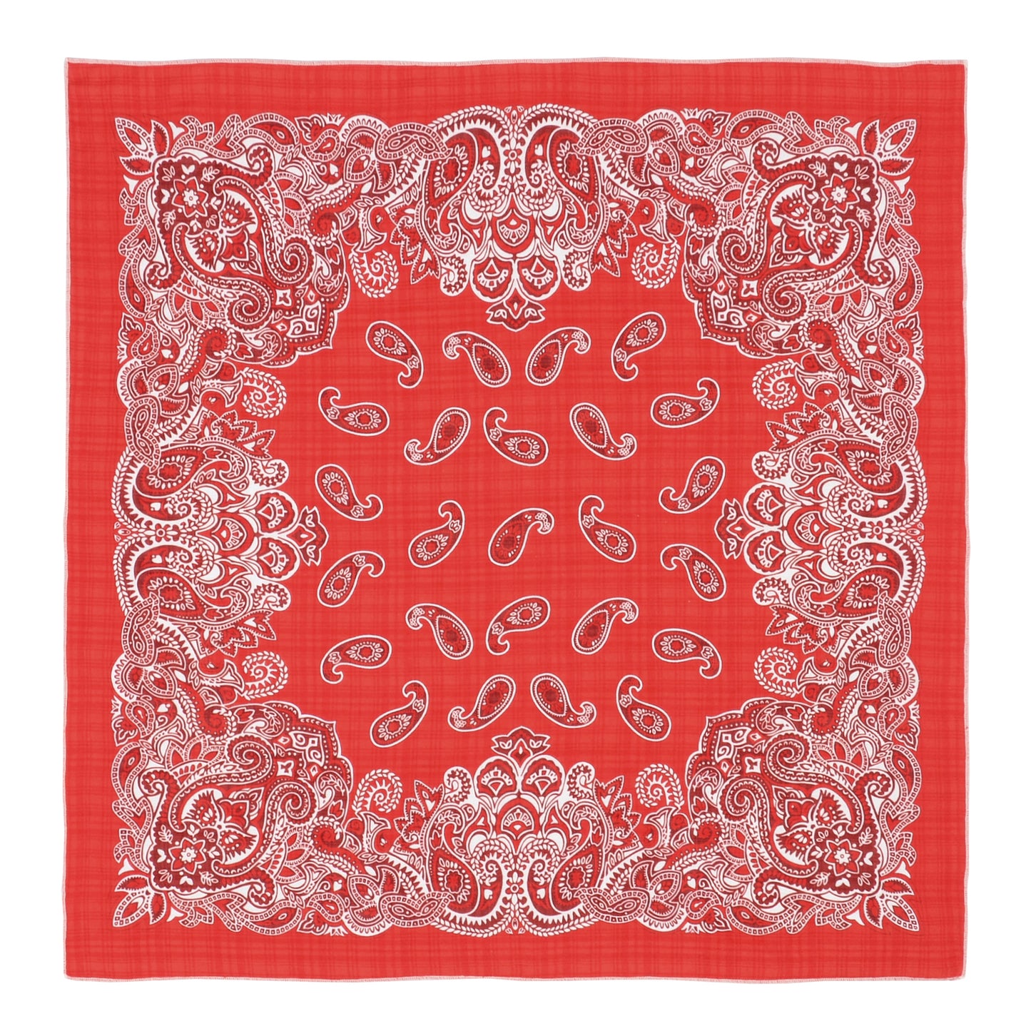 Cotton Paisley Print Bandana Scarf Square Neck Head Wrap - 22.8IN¡Á22.8IN