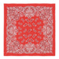 Cotton Paisley Print Bandana Scarf Square Neck Head Wrap - 22.8IN¡Á22.8IN