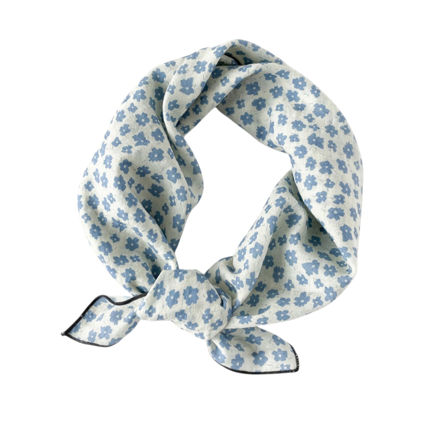 Women¡¯s Cotton Square Scarf with Floral and Paisley Print for Neck Hair and Handbag Styling - 22.8IN¡Á22.8IN