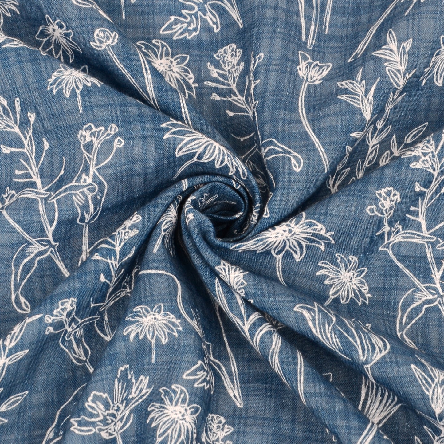 Cotton Square Neck Scarf Printed Four Seasons Versatile Fashion Accessory - 22.8IN¡Á22.8IN