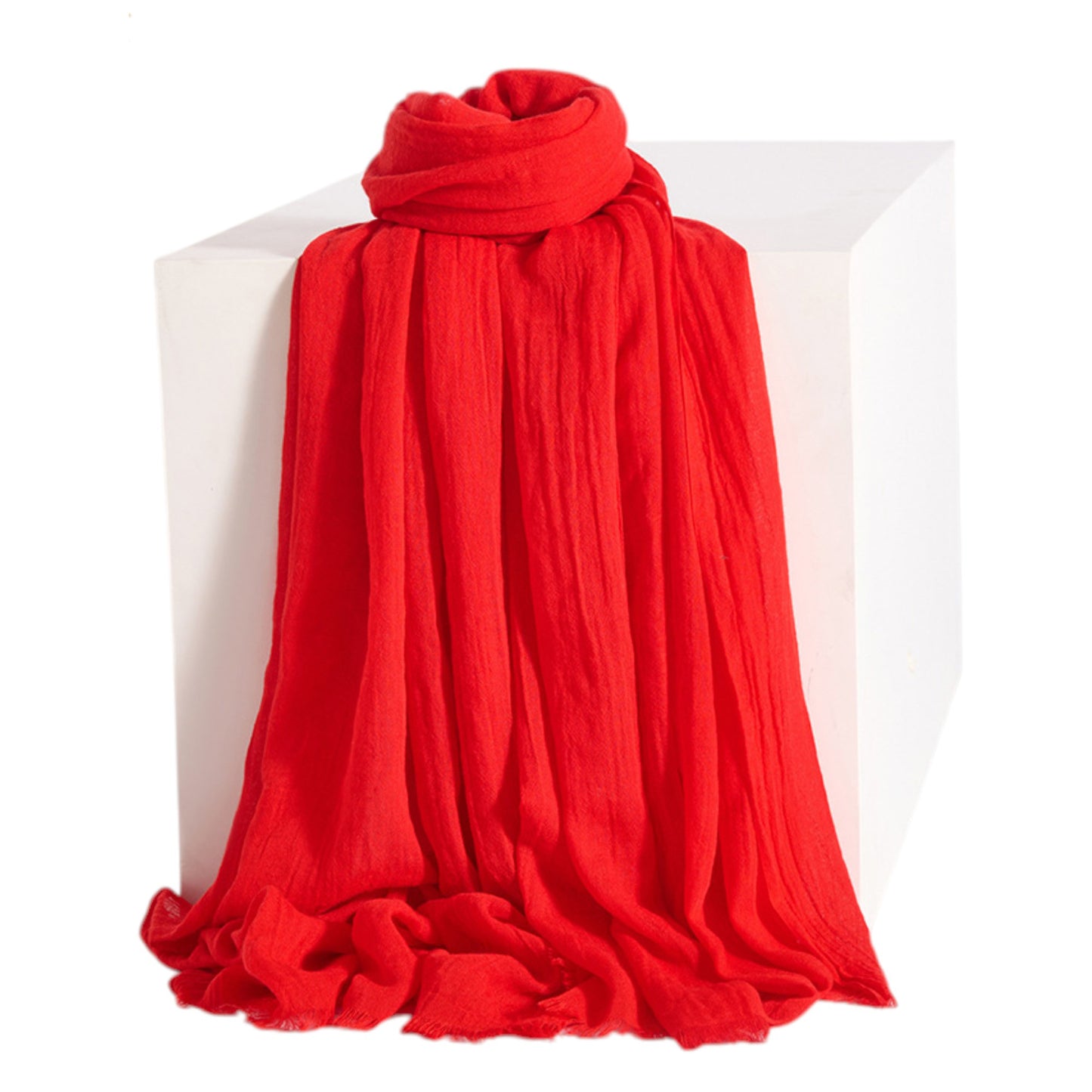 Women¡¯s Oversized Solid Color Scarf Lightweight Soft Wrap Shawl for Travel Casual Wear and Layering - 74.8IN¡Á39.4IN