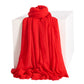 Women¡¯s Oversized Solid Color Scarf Lightweight Soft Wrap Shawl for Travel Casual Wear and Layering - 74.8IN¡Á39.4IN
