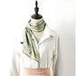 Small Floral Print Silky Scarf with Lightweight Soft Fabric Versatile Square Neck and Hair Accessory