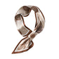 Leaf Print Silky Scarf with Lightweight Fabric Modern Square Design and Smooth Finish