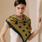 Polka Dot Print Square Scarf with Soft Silky Fabric Lightweight Versatile Neck and Hair Accessory