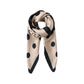 Polka Dot Print Square Scarf with Soft Silky Fabric Lightweight Versatile Neck and Hair Accessory