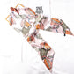 Multicolor Floral Print Silky Scarf with Soft Lightweight Fabric Versatile Square Neck and Hair Accessory