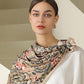 Paisley Print Silky Scarf with Lightweight Soft Fabric Versatile Square Neck and Hair Accessory