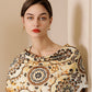 Paisley Print Silky Scarf with Lightweight Soft Fabric Versatile Square Neck and Hair Accessory