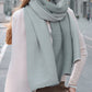 Color Block Woven Scarf with Soft Cozy Fabric Modern Neutral Tones and Textured Design