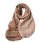 Color Block Woven Scarf with Soft Cozy Fabric Modern Neutral Tones and Textured Design