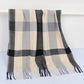 Classic Oversized Plaid Scarf with Tassel Trim Wrap Warm Shawl - 71IN¡Á27IN