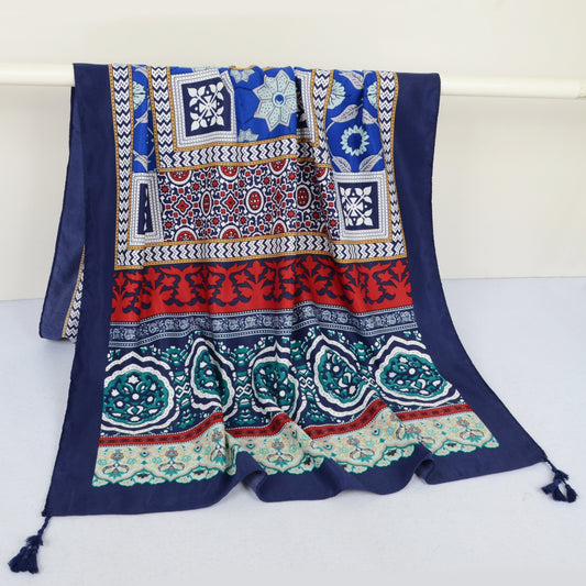 Vintage Oversized Scarf Lightweight Versatile Wrap for Beach Travel and Everyday Styling - 70.9IN¡Á35.4IN