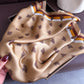 Satin Square Scarf with Elegant Print Design for Neck and Hair Accessories - 27.5IN¡Á27.5IN