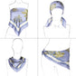 Oversized Satin Square Scarf with Classic Patchwork Cashew Twill Pattern - 35.4IN¡Á35.4IN