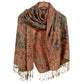 Autumn Winter Vintage Faux Cashmere Tassel Shawl Wrap with Soft Breathable Weave - 71IN¡Á27IN