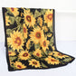Sunflower Print Velvet Feel Autumn Winter Scarf with Warm Soft Texture - 71IN¡Á27N