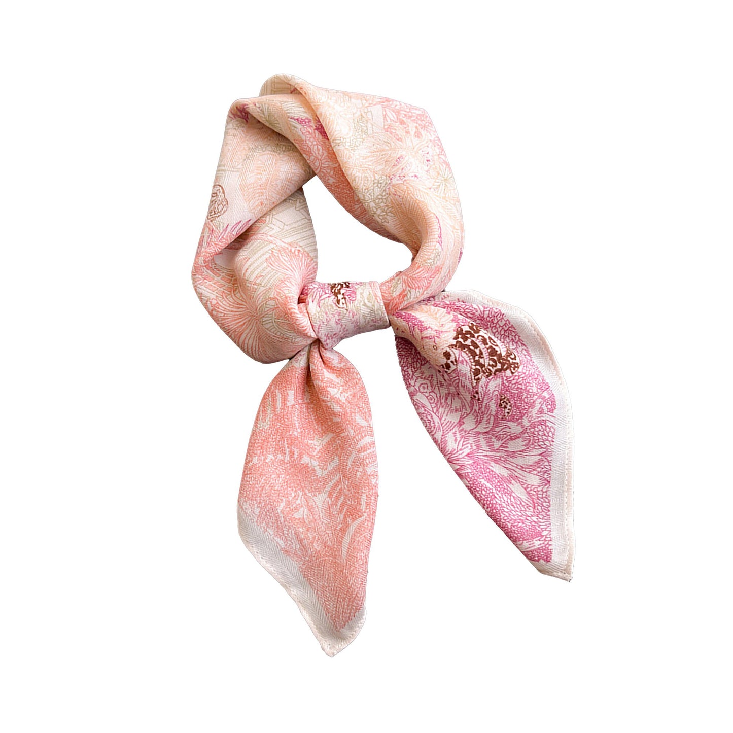 Vintage Landscape Print Square Scarf 26.7¡Á26.7 Inches