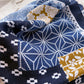 Patchwork Geometric Print Cotton-Linen Feel Square Scarf 26.7¡Á26.7 Inches