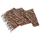 Zebra Pattern Soft Brushed Scarf with Fringe Tassel Ends 70.5¡Á27.5 Inches