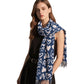 Soft Heart Pattern Brushed Scarf with Fringe Tassel Ends 70.5¡Á27.5 Inches