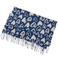 Soft Heart Pattern Brushed Scarf with Fringe Tassel Ends 70.5¡Á27.5 Inches
